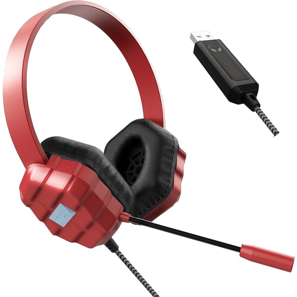 Gumdrop DropTech USB B2 On-Ear Headphone with Built-in Mic